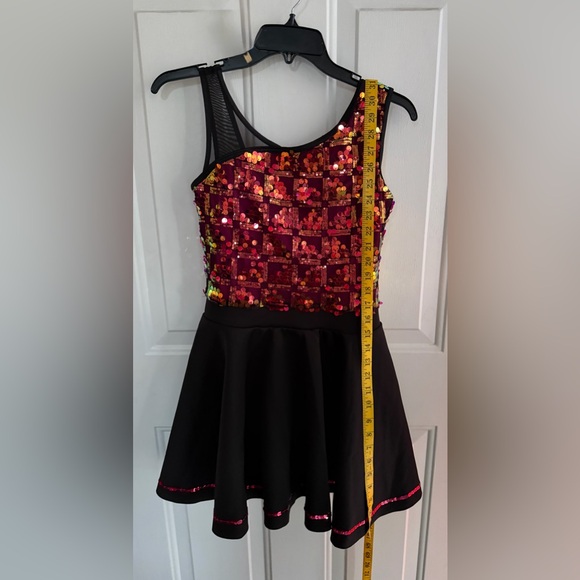 WEISSMAN Dance Costume, Women’s Dress Sequin Skater, SIZE Adult Medium - Picture 10 of 12